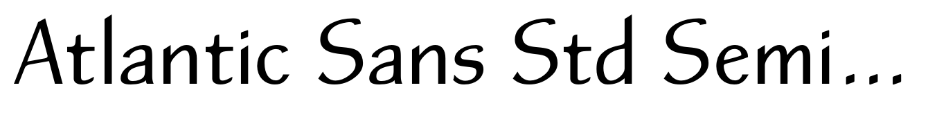 Atlantic Sans Std SemiBold OSF